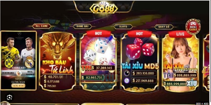 Giới thiệu Go88 với kho trò chơi đa dạng và hấp dẫn