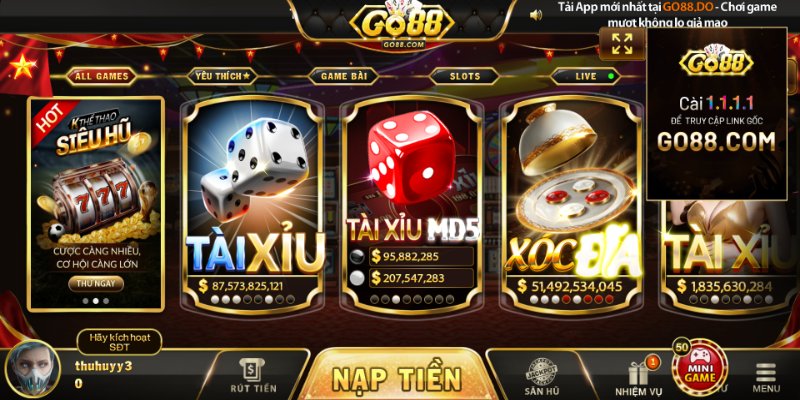 Giới thiệu Go88 với hệ thống trò chơi cá cược đa dạng