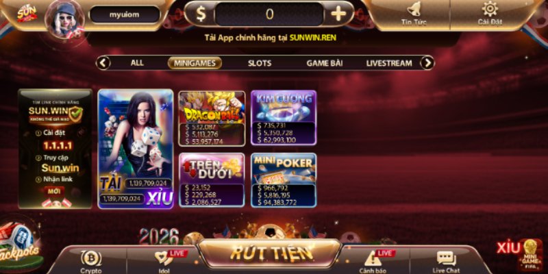 Sunwin sở hữu thư viện game đa dạng và phong phú 