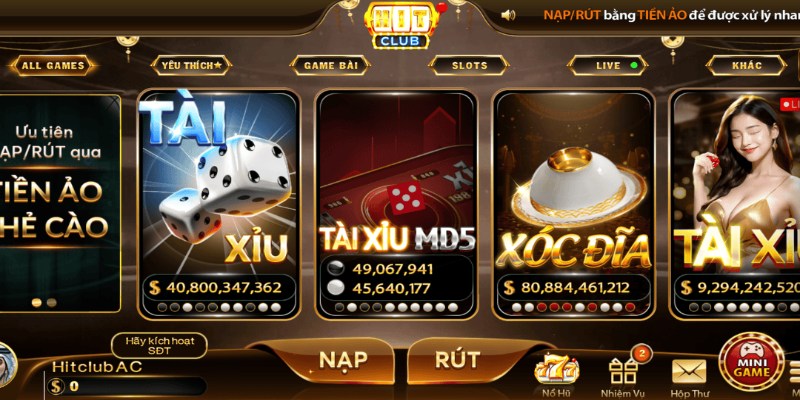 Giới thiệu HITCLUB để khám phá kho game khủng